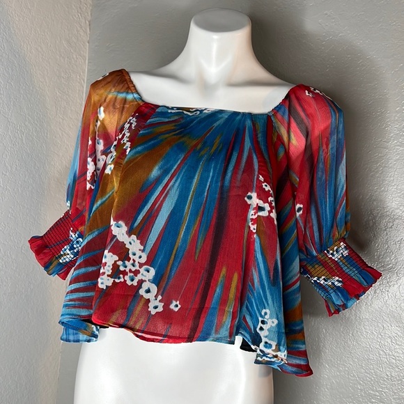 NWT Walter Baker Drea Top, Rio Palm size M - Picture 5 of 11